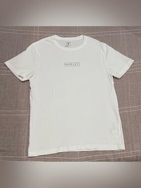 Hurley White Short-Sleeve Logo Crew Tee